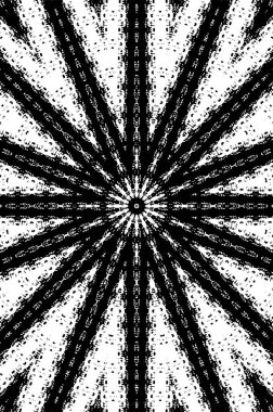 Siyah ve beyaz süslemeli arka plan. Mandala deseni.