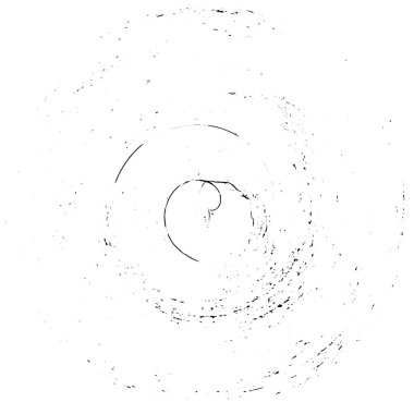 Beyaz zemin üzerinde soyut çember, yuvarlak grunge damgası, eski püskü boya dokusu, vektör illüstrasyonu