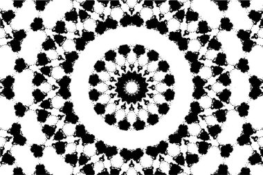 Kaleydoskopik desenli tek renkli süslemeli arkaplan