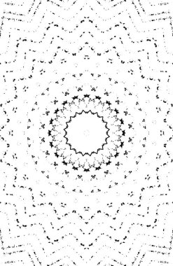 Siyah ve beyaz süslemeli arka plan. Mandala deseni.