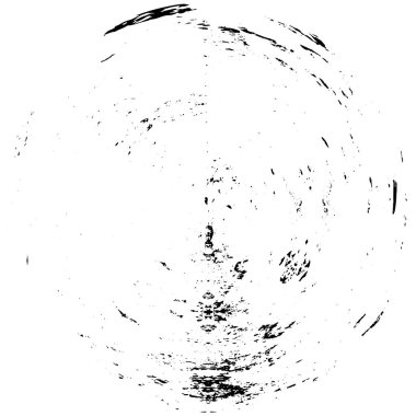 Beyaz zemin üzerinde soyut çember, yuvarlak grunge damgası, eski püskü boya dokusu, vektör illüstrasyonu