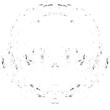 Beyaz arka planda soyut mürekkep çemberi, yuvarlak grunge damgası, eski püskü boya dokusu.