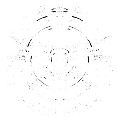 Beyaz arka planda soyut mürekkep çemberi, yuvarlak grunge damgası, eski püskü boya dokusu.