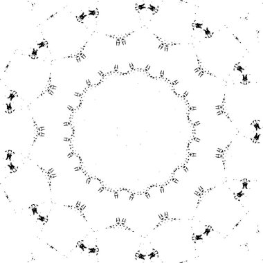 Siyah ve beyaz süslemeli arka plan. Mandala deseni.
