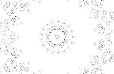 Siyah ve beyaz süslemeli arka plan. Mandala deseni.