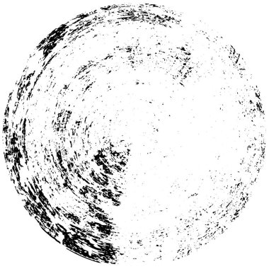  Beyaz arkaplanda soyut siyah çember şeklinin vektör çizimi.   