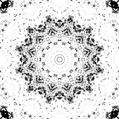 siyah ve beyaz pürüzsüz mozaik desen