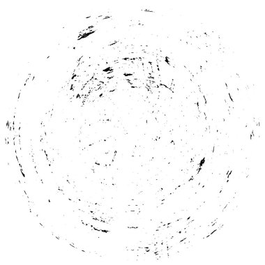  Beyaz arkaplanda soyut siyah çember şeklinin vektör çizimi.   