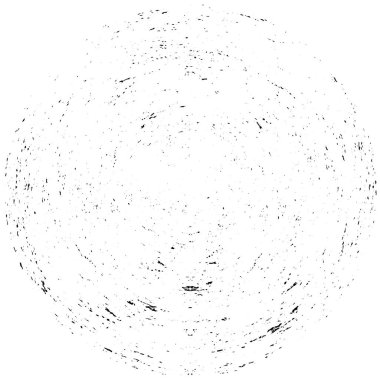  Beyaz arkaplanda soyut siyah çember şeklinin vektör çizimi.   