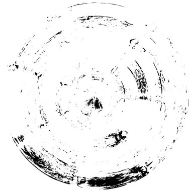  Beyaz arkaplanda soyut siyah çember şeklinin vektör çizimi.   