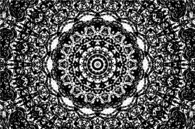 Soyut arkaplan. Siyah ve beyaz tonlu monokrom desen.