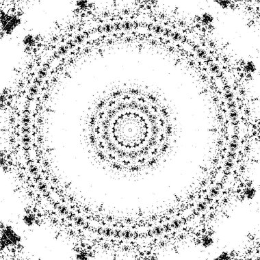 Siyah ve beyaz süslemeli arka plan. Mandala deseni.