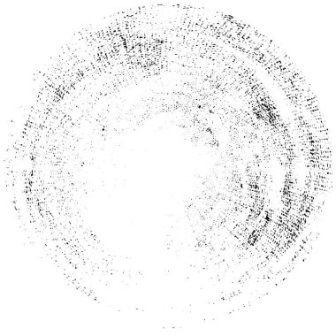  Beyaz arkaplanda soyut siyah çember şeklinin vektör çizimi.   