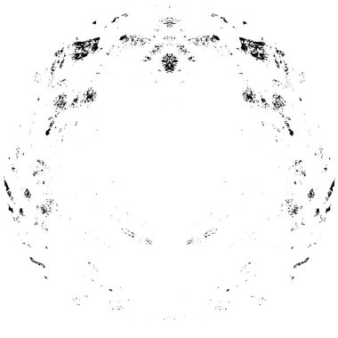 Beyaz arkaplanda soyut mürekkep çemberi, vektör çizimi, yuvarlak grunge damgası