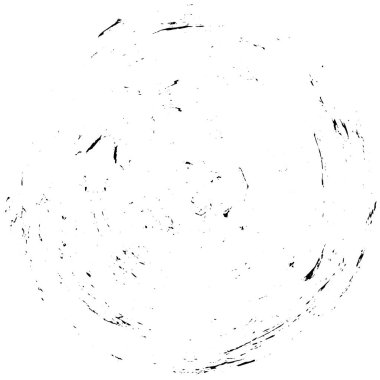 Beyaz arkaplanda soyut mürekkep çemberi, vektör çizimi, yuvarlak grunge damgası