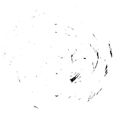 Beyaz arkaplanda soyut mürekkep çemberi, vektör çizimi, yuvarlak grunge damgası