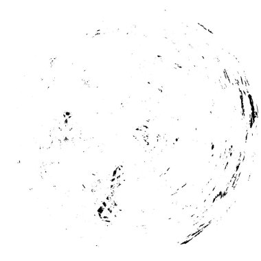 Beyaz arkaplanda soyut mürekkep çemberi, vektör çizimi, yuvarlak grunge damgası