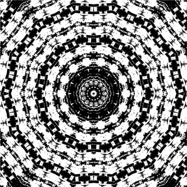 siyah ve beyaz pürüzsüz mozaik desen