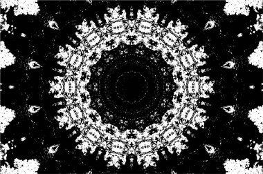 Soyut arkaplan. Siyah ve beyaz tonlu monokrom desen.