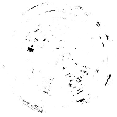 Beyaz arkaplanda soyut mürekkep çemberi, vektör çizimi, yuvarlak grunge damgası