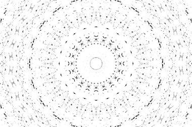 Siyah ve beyaz süslemeli arka plan. Mandala deseni.