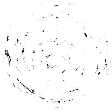 Beyaz arkaplanda soyut eski tip mürekkep çemberi, vektör illüstrasyonu