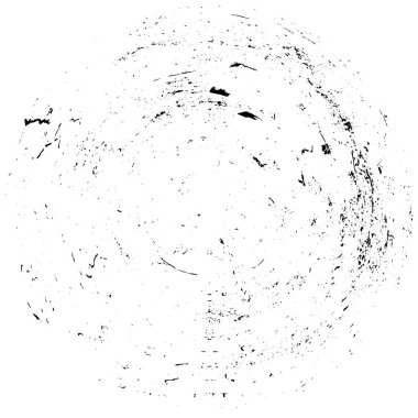 Beyaz arkaplanda soyut eski tip mürekkep çemberi, vektör illüstrasyonu