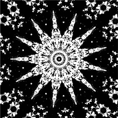 siyah ve beyaz pürüzsüz mozaik desen