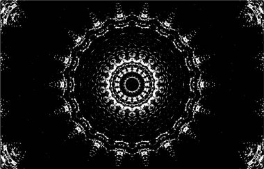 Siyah beyaz monokrom eski grunge vintage eskimiş arka plan soyut antika desenli retro model.  