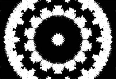 Kaleydoskopik desenli siyah beyaz yaratıcı arkaplan