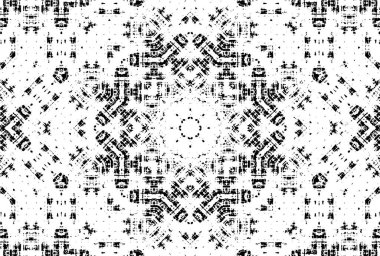 siyah ve beyaz pürüzsüz mozaik desen