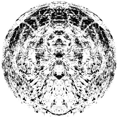 Beyaz arkaplan üzerindeki grunge çemberi, vektör illüstrasyonu