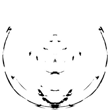 Beyaz arkaplan üzerindeki grunge çemberi, vektör illüstrasyonu