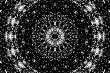 Siyah beyaz monokrom eski grunge vintage eskimiş arka plan soyut antika desenli retro model.  