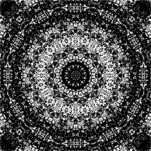 Süslü siyah beyaz mozaik desenli