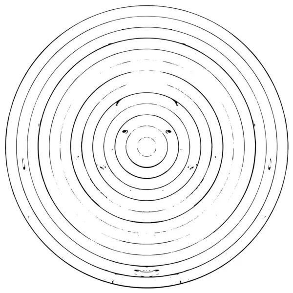 Forma Astratta Cerchio Inchiostro Nero Sfondo Bianco Illustrazione Vettoriale — Vettoriale Stock