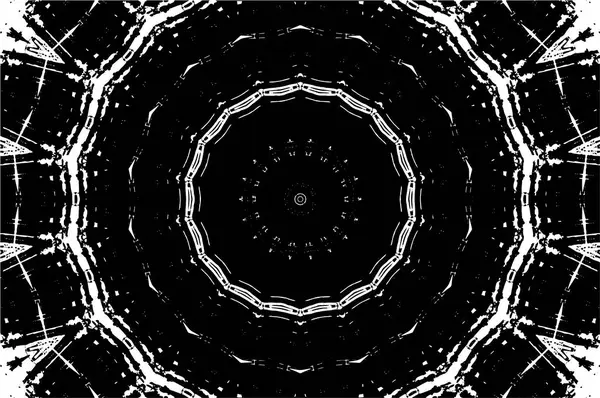 Siyah ve beyaz süslemeli arka plan. Mandala deseni.