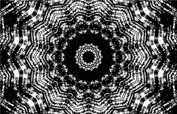 Kaleydoskopik desenli siyah beyaz yaratıcı arkaplan