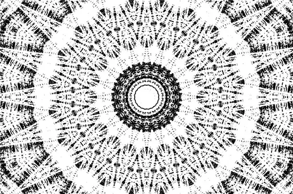 Siyah ve beyaz süslemeli arka plan. Mandala deseni.
