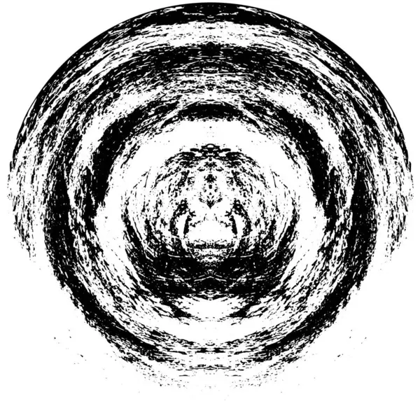 Abstrakte Schwarze Kreisform Auf Weißem Hintergrund Vektorillustration — Stockvektor