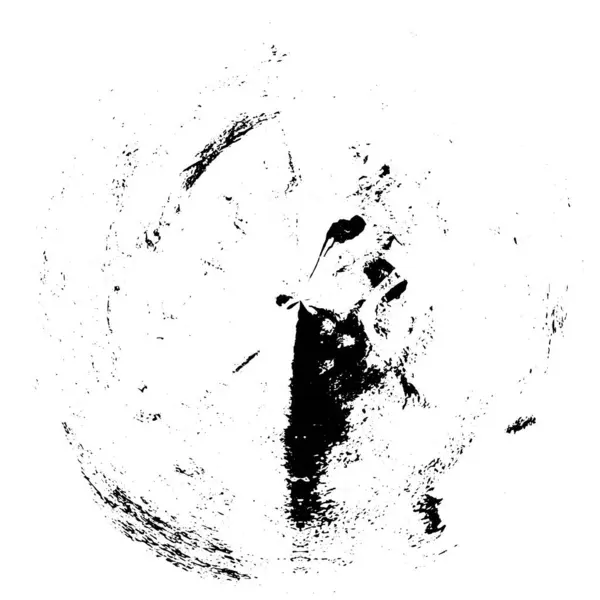 Astratto Cerchio Nero Forma Sfondo Bianco Illustrazione Vettoriale — Vettoriale Stock