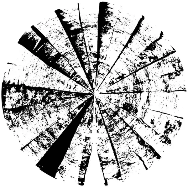 Абстрактна Форма Чорного Кола Білому Тлі Векторна Ілюстрація — стоковий вектор