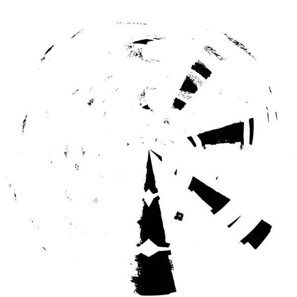 Forme Abstraite Cercle Noir Sur Fond Blanc Illustration Vectorielle — Image vectorielle