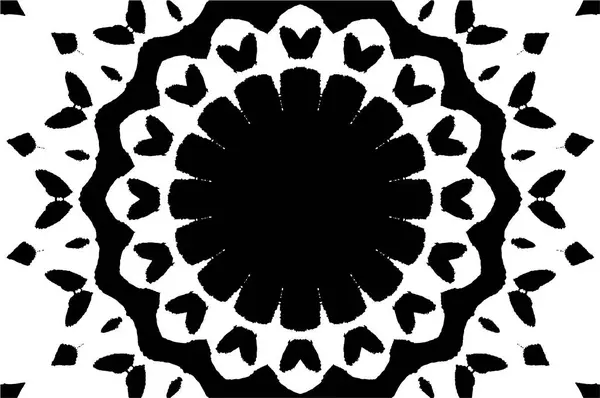 Abstraite Fond Noir Blanc Créatif Beau Fond Ornemental — Image vectorielle