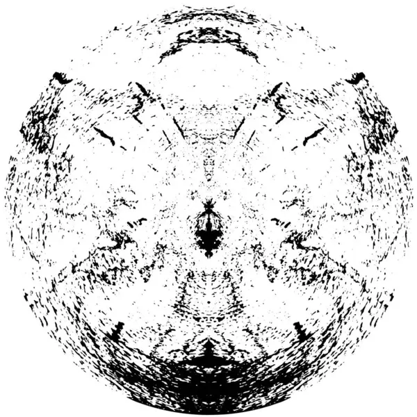 Abstracte Cirkel Witte Achtergrond Ronde Grunge Stempel Shabby Paint Textuur — Stockvector