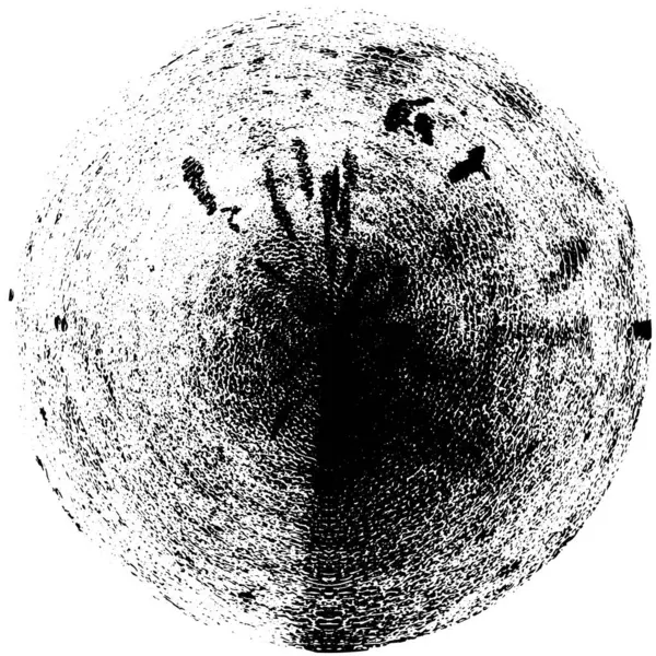 Abstrakter Kreis Auf Weißem Hintergrund Runder Grunge Stempel Schäbige Lackstruktur — Stockvektor