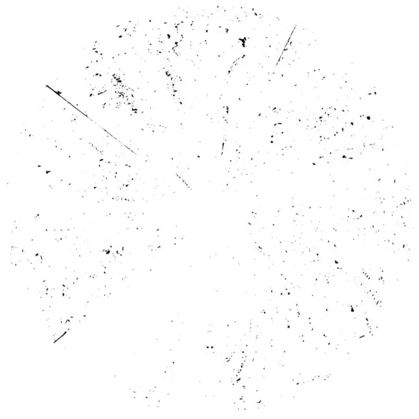 Абстрактный Круг Чернил Белом Фоне Круглая Печать Гранжа Потрепанная Текстура — стоковый вектор
