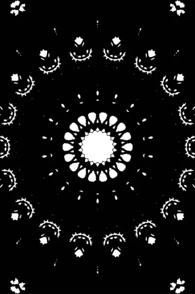 Abstraktní Kreativní Černobílé Pozadí Krásné Ornamentální Pozadí — Stockový vektor