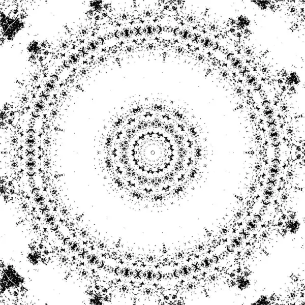 Siyah ve beyaz süslemeli arka plan. Mandala deseni.