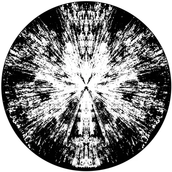 Abstrakt Bläck Cirkel Vit Bakgrund Vektor Illustration Runda Grunge Stämpel — Stock vektor